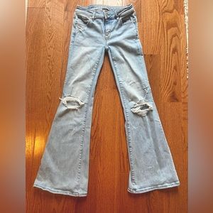 Sz 000 Short American Eagle Next Level Stretch Low Rise Flare.